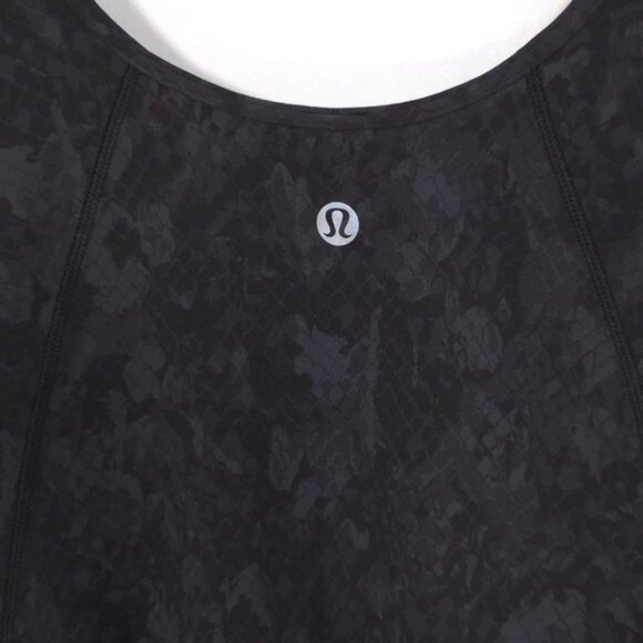 LULULEMON Align Tee Crop Hideaway Camo Deep Coal Multi No Size Tag 4 Nulu - Picture 8 of 9
